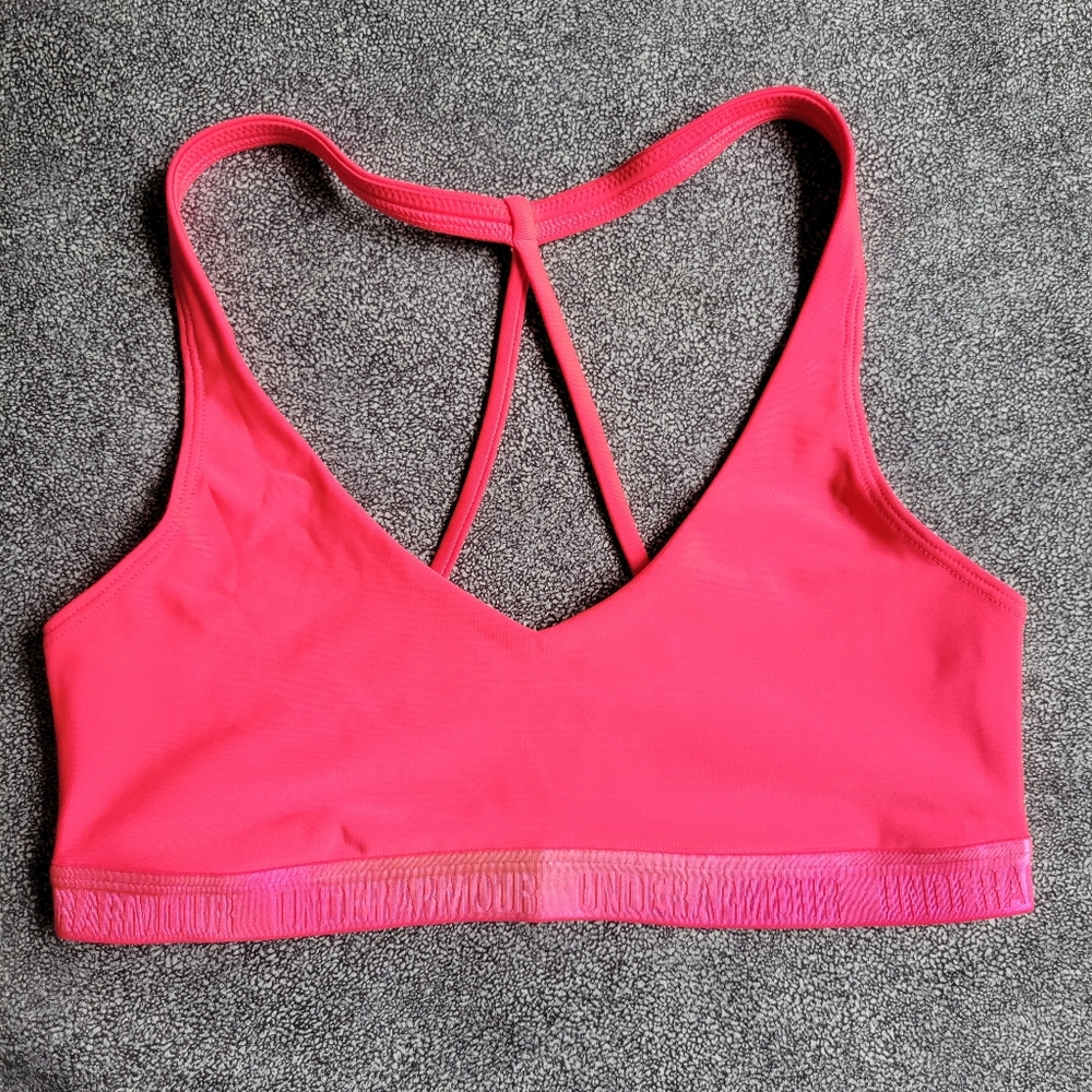 UA heat gear low impact strappy sports bra